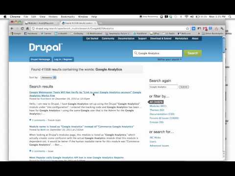 Drupal 7 Tutorial - Adding a Module