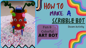 How to build an art bot | DIY Scribbling Robot | Doodle robot | Steam Learning | Scribble bot