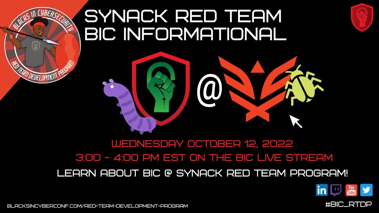 BIC RTDP BIC Synack Red Team Bug Bounty Informational YouTube BIC RTDP BIC Synack Red Team Bug Bounty Informational YouTube