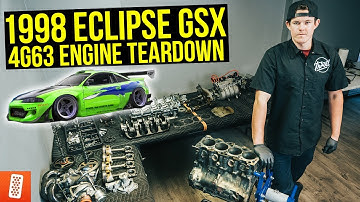 1998 Mitsubishi Eclipse (GSX) 4G63 Engine Teardown - Better than the EJ25? (Fast & Furious)