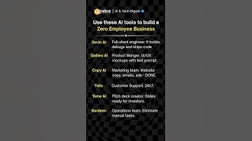 Use These AI Tools to Build a Business with ZERO Employees! 💼🤖 #AITools #Solopreneur #AIStartup