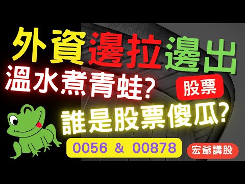 外資溫水煮青蛙? 0056,00878,ETF, 長榮航, 華航, 華新,電子股破底危機? 金融股休整, 盤勢分享,台幣匯率,國際股市,誰是股票傻瓜? 存股, 股票邊拉邊出! 04/18【宏爺