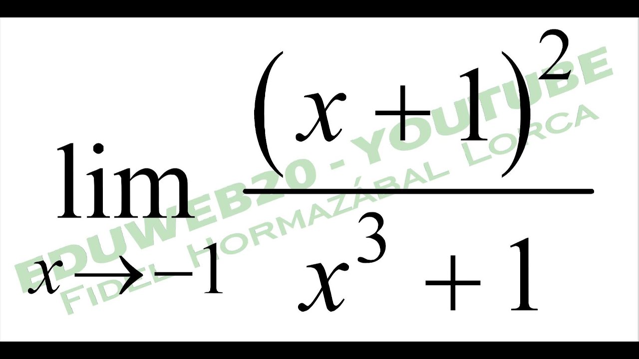 Matematica I Limites De La Forma 0 0 Cero Sobre Cero Video 3 YouTube matematica-i-limites-de-la-forma-0-0-cero-sobre-cero-video-3-youtube