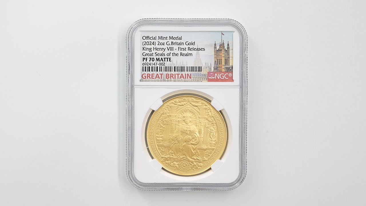 NGC-PF70 Matte ファーストリリース　2024 ヘンリー8世の大印章 NGC-PF70 Matte ファーストリリース 2024 ヘンリー8世の大印章 NGC