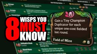 TOP 8 most important wisps to know going into Set 18 | Tips and tricks Must Know Wisp Fundamentals For Tft Set 18