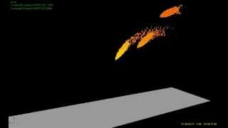 RealFlow R&D : Water Rockets - Dissolving