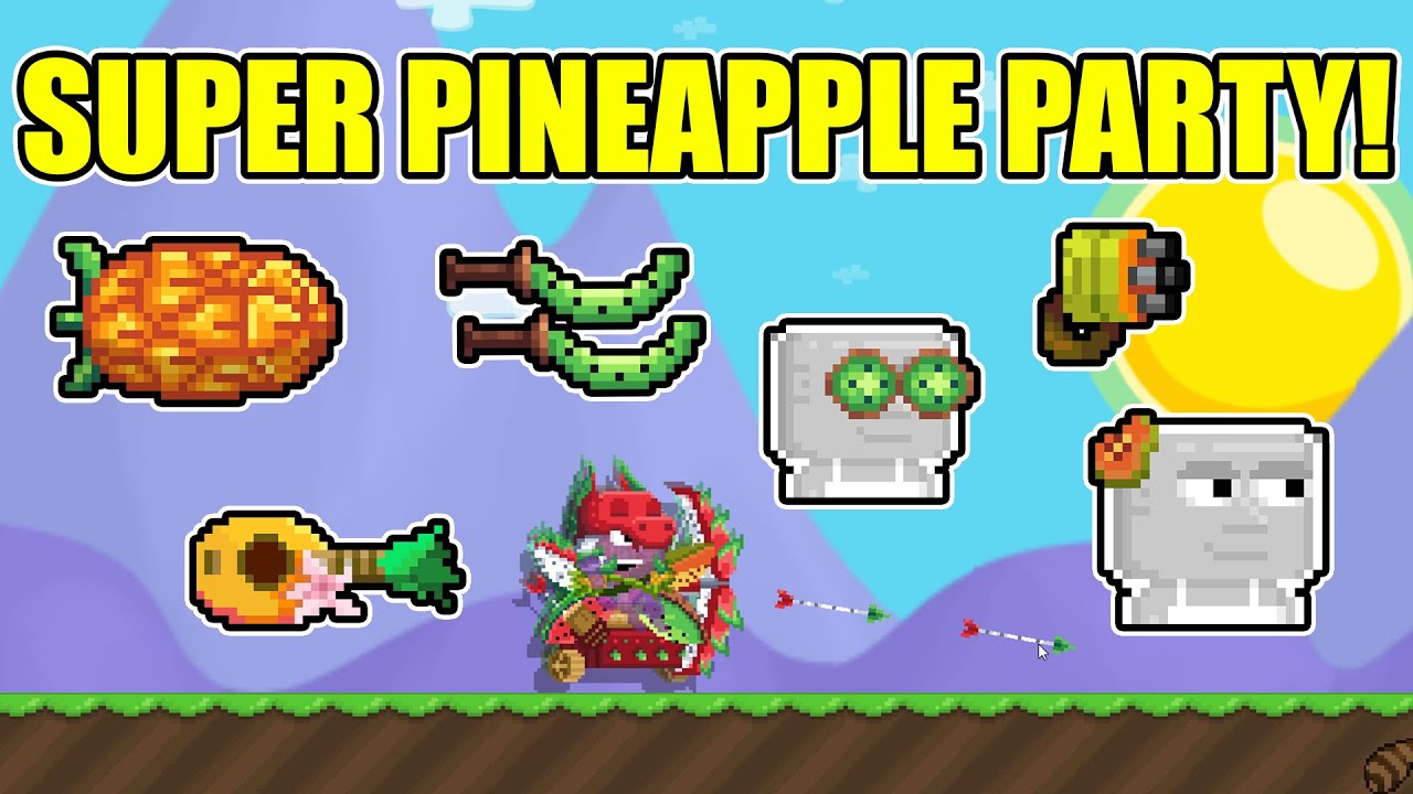ALL THE NEW PINEAPPLE UPDATE ITEMS! | Growtopia 2025 |