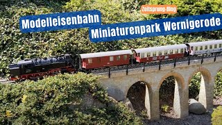 Modelleisenbahn im Miniaturenpark in Wernigerode