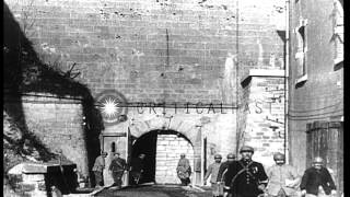 French soldiers inside a citadel in Verdun, France. HD Stock Footage