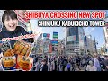 Visiting new shibuya crossing building all you can eat  drink with manga shinjuku kabukicho ep487