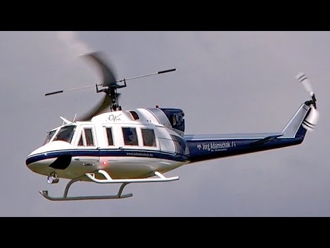 BELL 212 GIANT RC SCALE ELECTRIC MODEL HELICOPTER DEMO FLIGHT / Jetpower Messe 2015 airwolf reboot