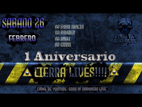 DJ  MELI  DJ CHIKI  - 1ª ANIVERSARIO CIERRALIVES EN GODS OF DARKNESS Dj's