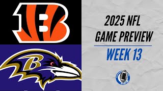 Cincinnati Bengals vs Baltimore Ravens | Week 13 NFL Game Preview