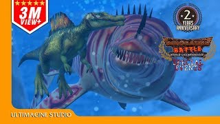 Mosasaurus VS Spinosaurus : Dinosaurs Battle Special #dinosaursbattles #dinosaur #dinosaurs screenshot 3