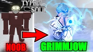 Going From Noob To FULL RESURRECCIÓN Grimmjow Jaegerjaquez In Type Soul...(Roblox)