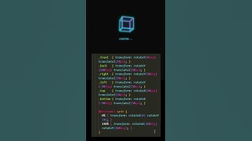 3D neon cube loader animation using only CSS #shorts #cssanimation #coding #loader #css