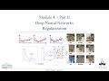 Module 4- Part 2- Deep Neural Networks  Regularization techniques