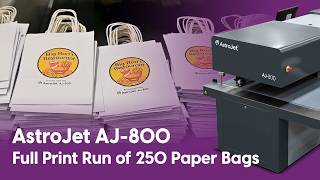 PDS | AstroNova AstroJet AJ-800: Full Print Run of 250 Paper Bags
