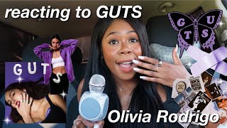 REACTING TO GUTS BY OLIVIA RODRIGO 💜🪻