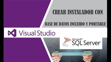 Como Crear Instalador para proyectos de  Visual Studio(2017) incluido la base de datos en  Sqlserver