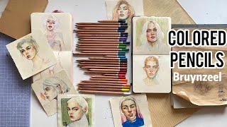 After a year of use. Review of Bruynzeel coloured pencils + drawings.