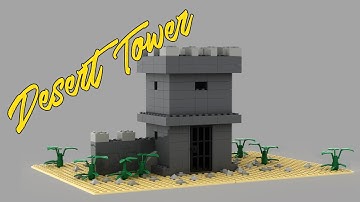 Lego moc desert tower tutorial