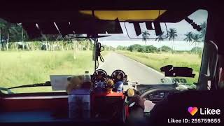 Truk muatan gas oleng tipis tipis  di dalam kabin🤟