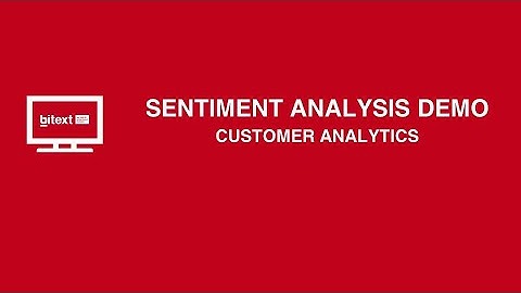 Bitext Sentiment Analysis Demo - Customer Analytics
