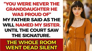 My Dad Said: “You Were Never the Granddaughter He Was Proud Of” At The Will Reading—Until the Court…