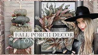 FALL PORCH DECOR ON A BUDGET | COME SHOP WITH ME AND WREATH DIY