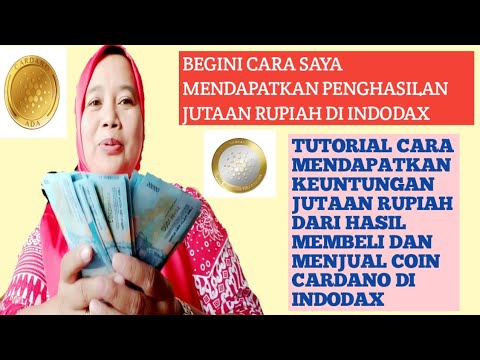 Cara mendapatkan keuntungan/ profit di Indodax | Cara membeli dan menjual Coin Cardano di Indodax.
