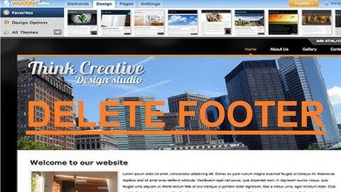 How to Remove Weebly Footer 2013