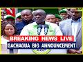 LIVE Gachagua Addressing The Nation From DCP Party Headquarters 