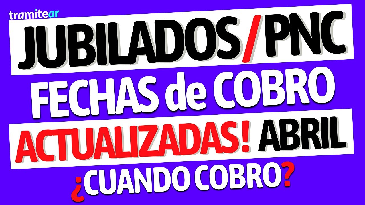 Por qué ANSES MODIFICO las FECHAS de COBRO para JUBILADOS en ABRIL y ...