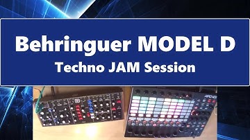 Behringer MODEL D Techno Demo-JAM Session (2018)