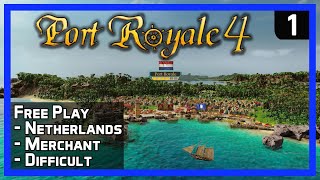 Port Royale 4 - Sandbox Ep 1 - How To Make Money Gain Fame - New Tycoon Strategy Game 2020