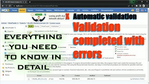 Validation completed with errors. How to FIX Errors for MQL5 MARKET UPLOAD Part 78 TIME LAPSE #howto