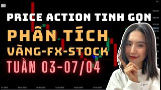 ✅ Phân Tích VÀNG-FOREX-STOCK Tuần 03-07/04 Theo Phương Pháp Price Action Tinh Gọn | TraderViet