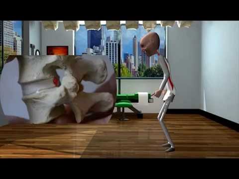 How to lift correctly from ground level. Animation and modeling.