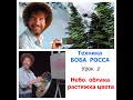 Семинар по технике Боба Росса. Секреты Боб Росса. Как наносить первый слой краски, облака и небо