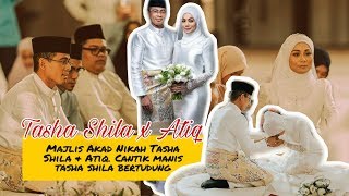 Akad Nikah Tasha Shila dan Atiq. Cantik sungguh Tasha Shila berhijab