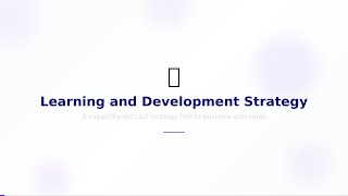 Learning and Development Strategy | PRS Consultancy
