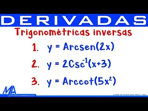 Derivada de las funciones Trigonométricas Inversas