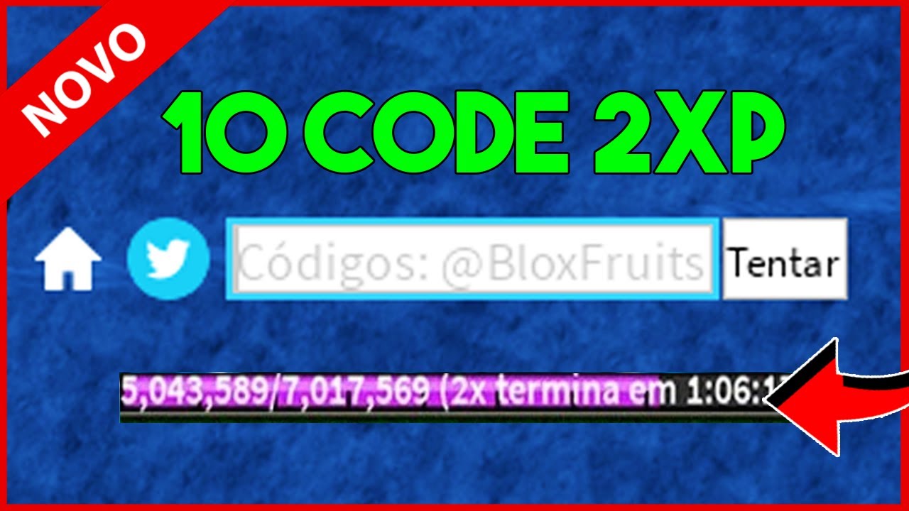10 Novos CODIGOS de 2x XP no Blox Fruits! (NEW CODE BLOX FRUIT) 