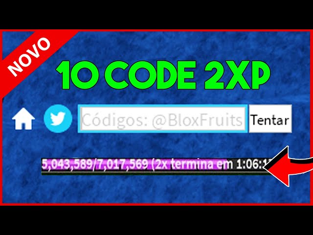 10 Novos CODIGOS de 2x XP no Blox Fruits! (NEW CODE BLOX FRUIT) 