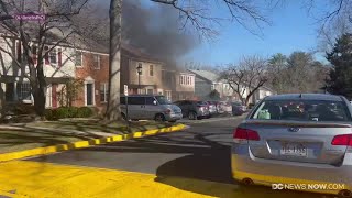 WATCH: Montgomery County firefighters tackle Rockville car fire