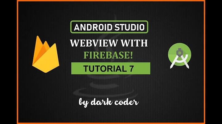 Dark Coder | Load Url from Firebase into Webview | Android Studio Tutorial 7