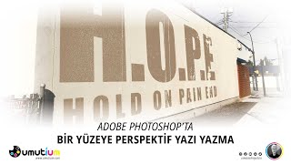 ADOBE PHOTOSHOP'TA BİR YÜZEYE PERSPEKTİF YAZI YAZMA screenshot 3