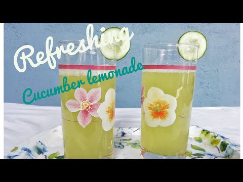 Refreshing cucumber lemonade /ക്ഷീണം അകറ്റാന്‍ അടിപൊളി drink!!