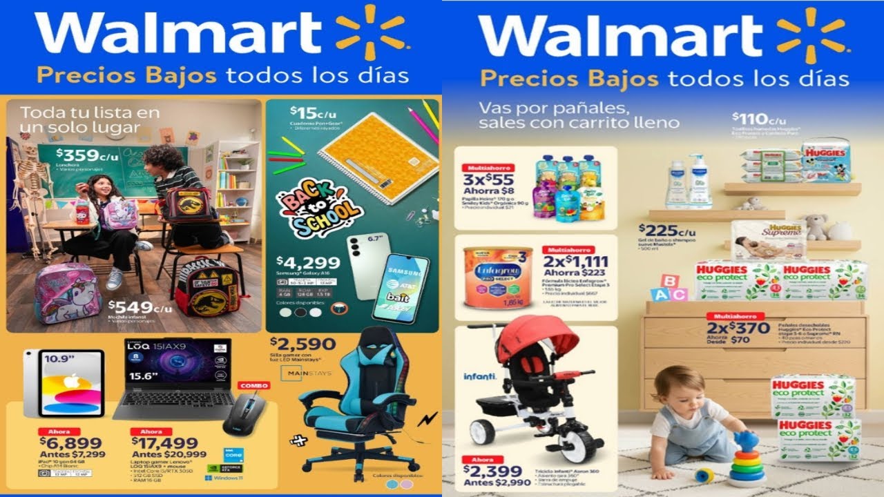 🇲🇽 Walmart Especial Precios Bajos Y ESCUELA Bajos 🗓 del 24  de Agosto al 16 de Septiembre de 2025
